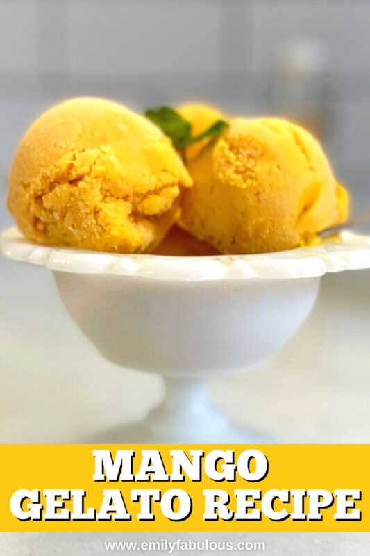 homemade mango gelato recipe