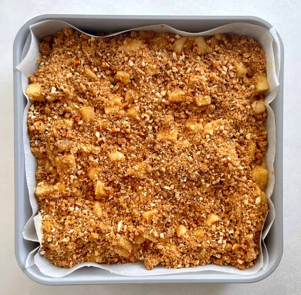 crumble layer for cheesecake bars.