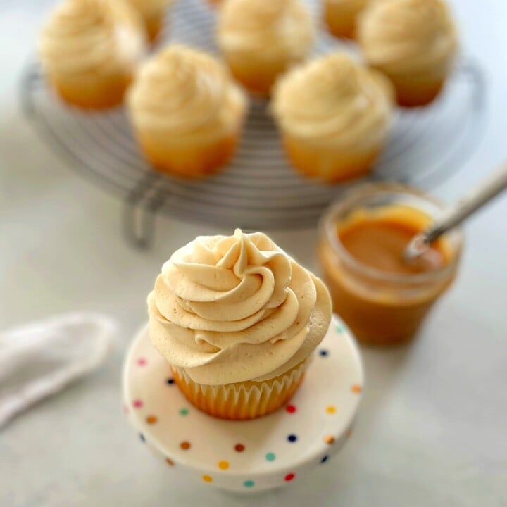 Caramel Filled Cupcakes EmilyFabulous