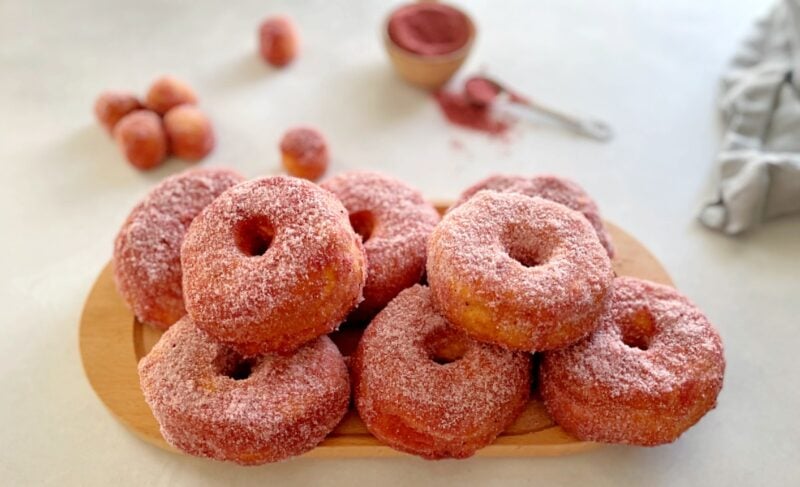 li hing mui donut made in the air fryer.