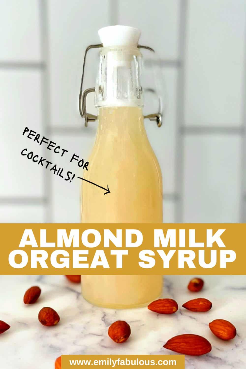 almond milk orgeat syrup recipe