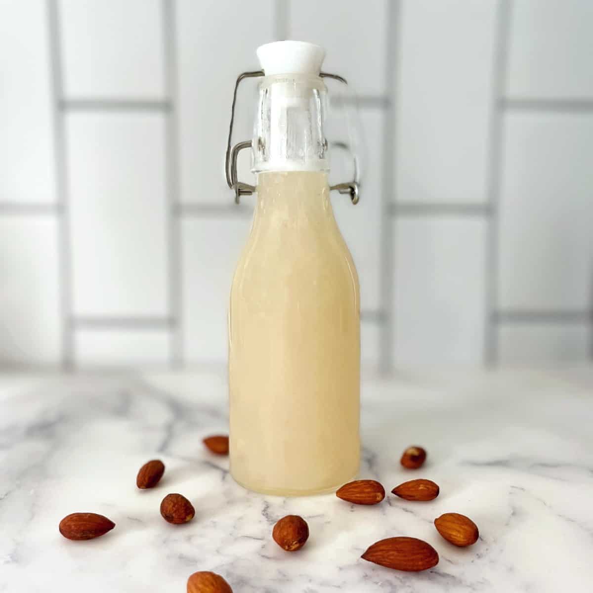 almond milk orgeat syrup.