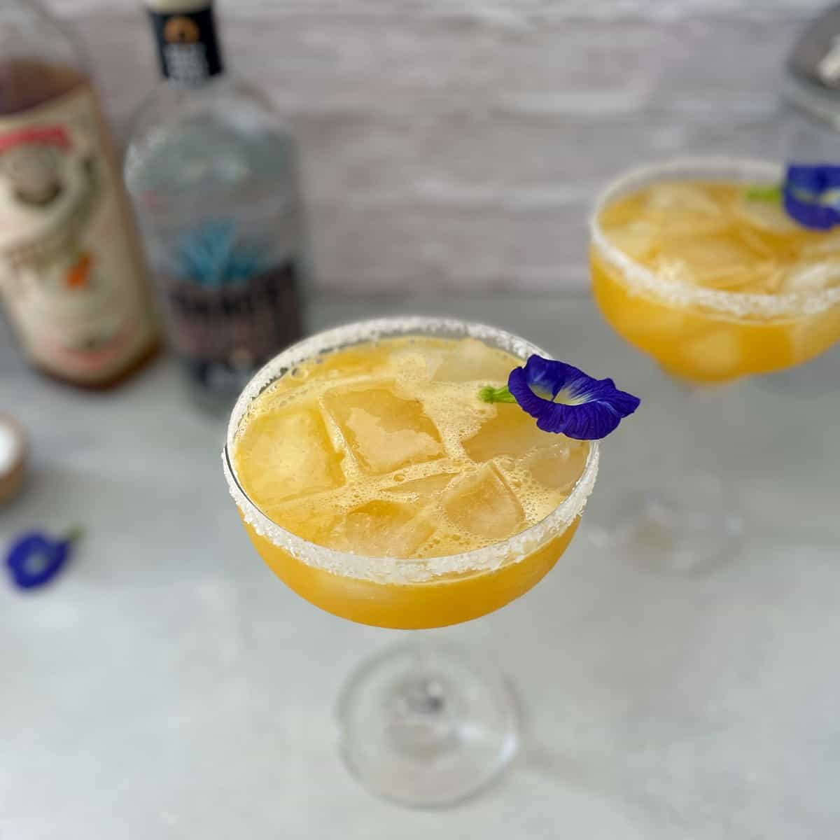passion fruit margarita made with Danos Tequila