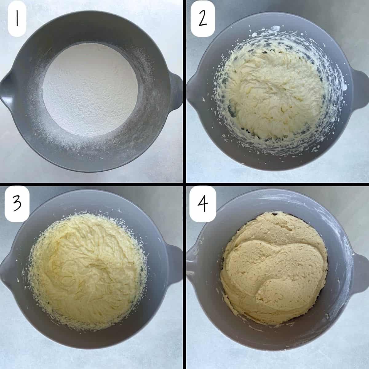steps to make sugar cookie dough.