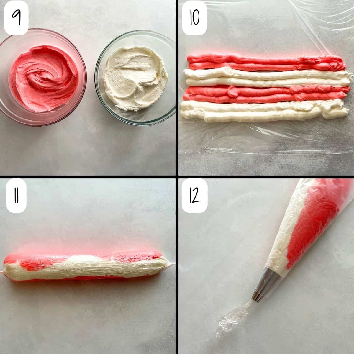 steps to make swirled buttercream