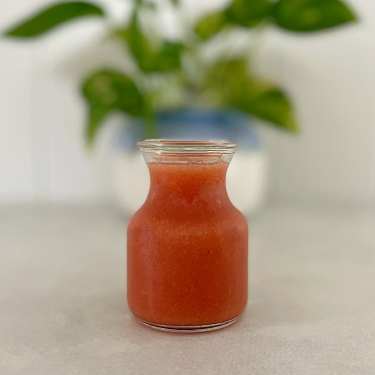 guava puree in a jar.