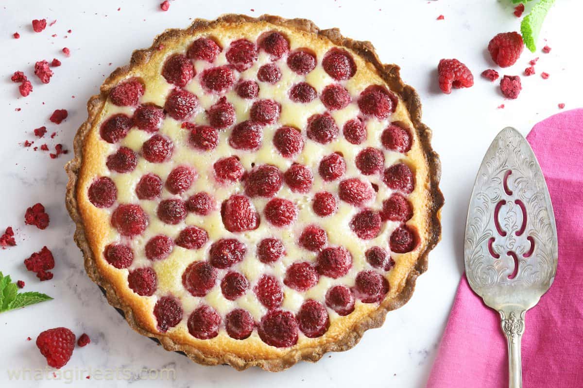 raspberry tart.