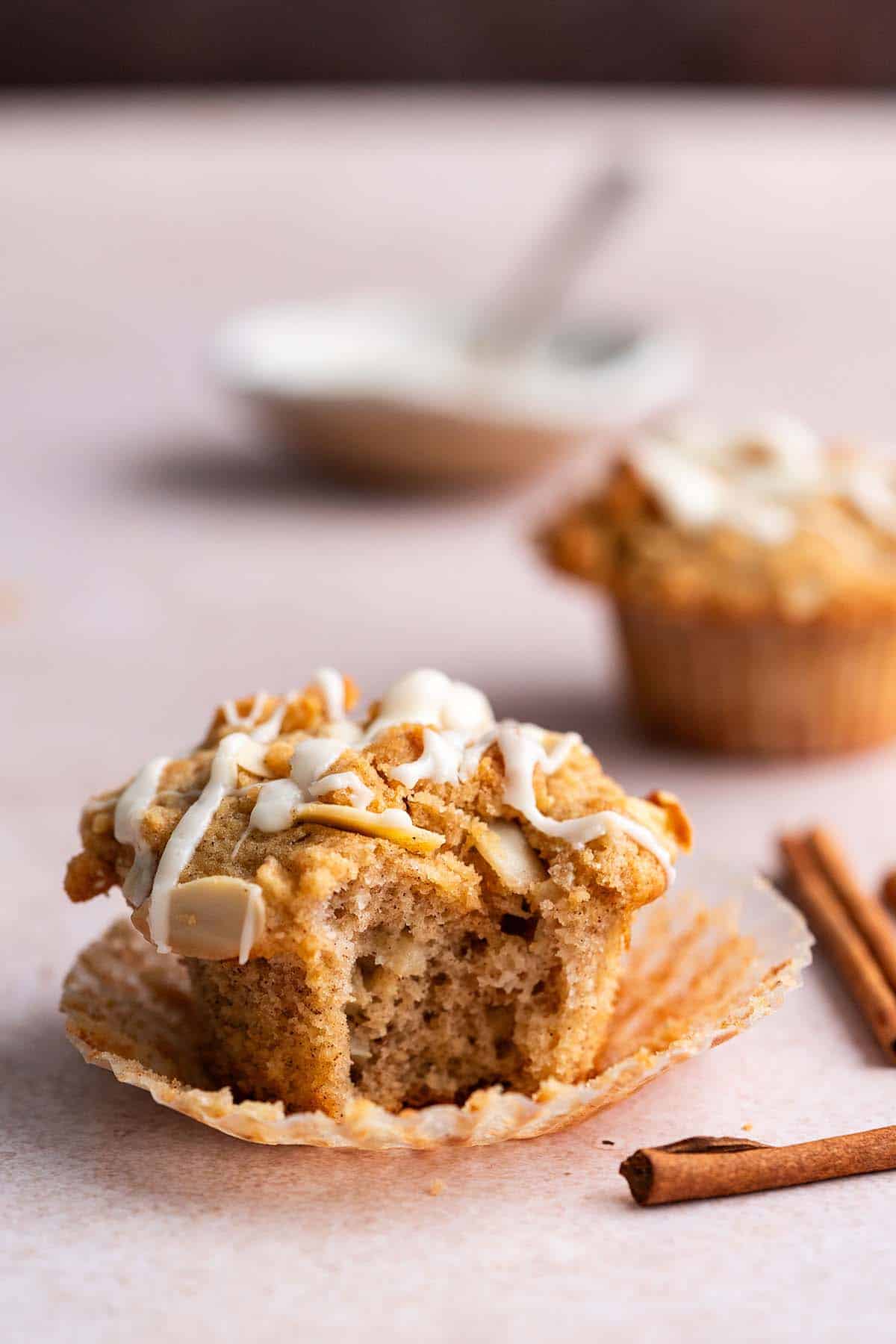 apple streusel muffins.