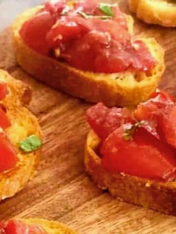 Air Fryer Bruschetta.