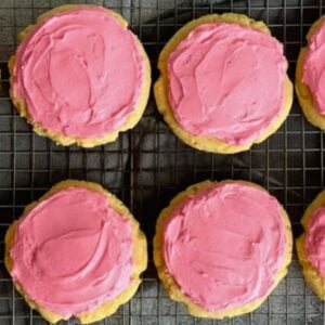 crumbl cookie copycat recipe in a cooling rack