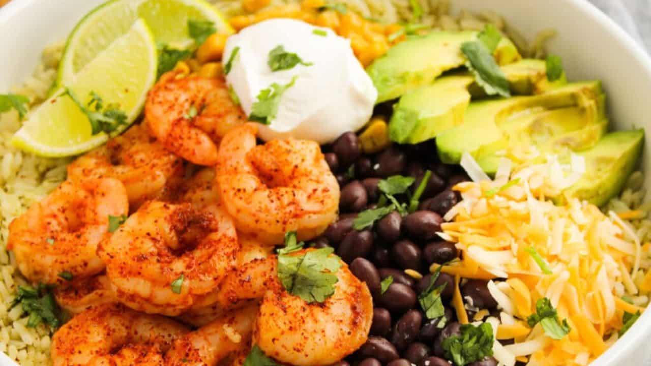 Shrimp Burrito Bowls