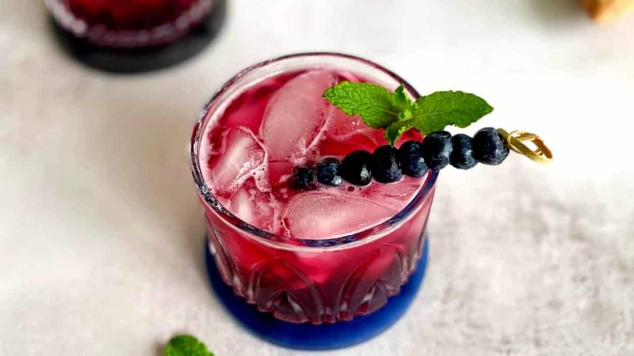 Blueberry Gin and Tonic
