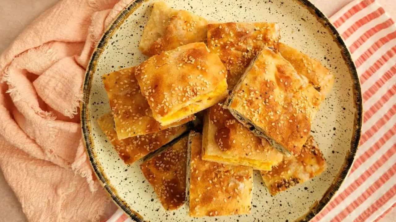 Börek -Turkish Cheese & Spinach Pastry.