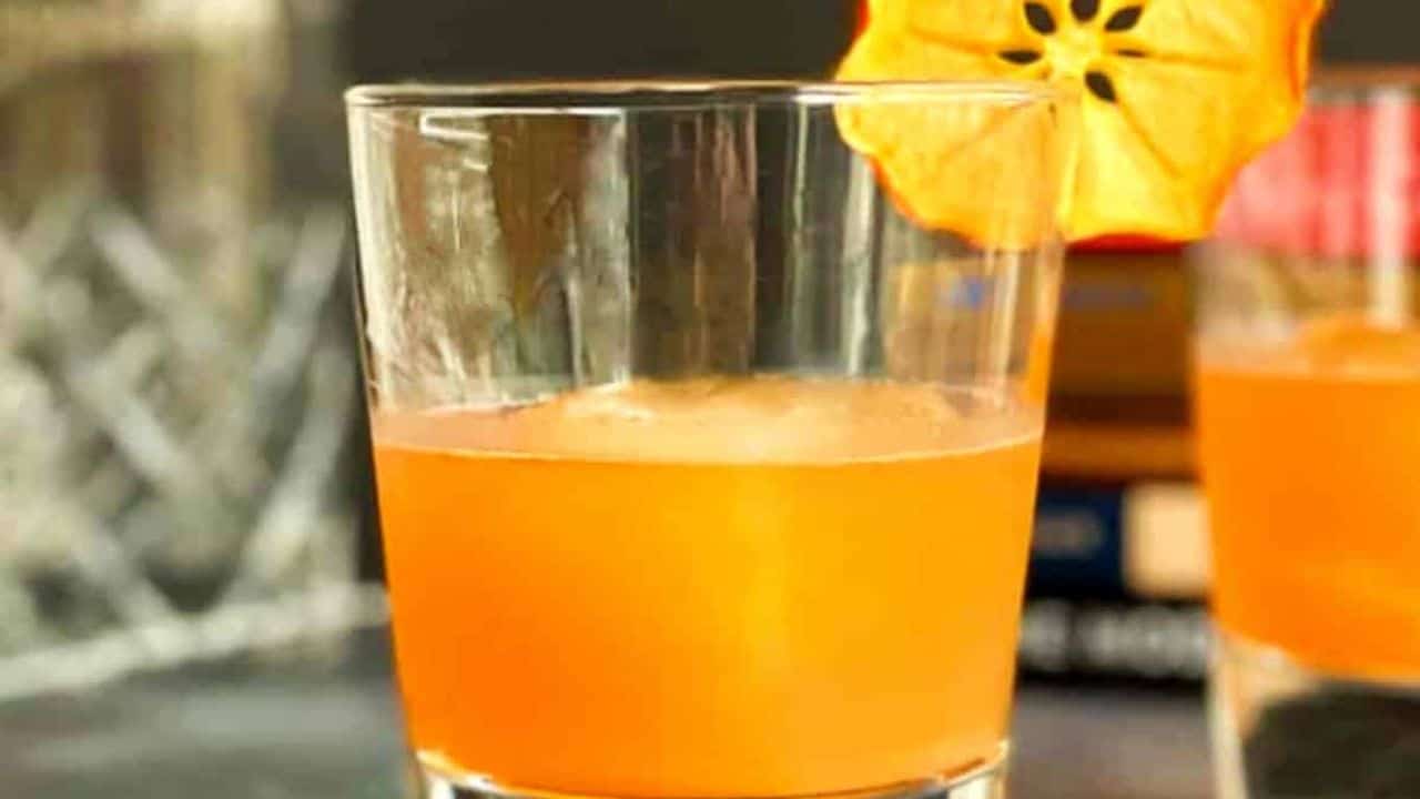 Bourbon Persimmon Cocktail