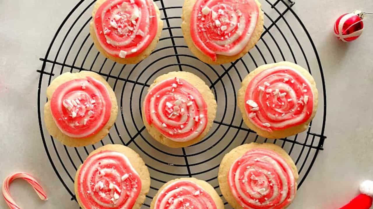 Candy Cane Sugar Cookies