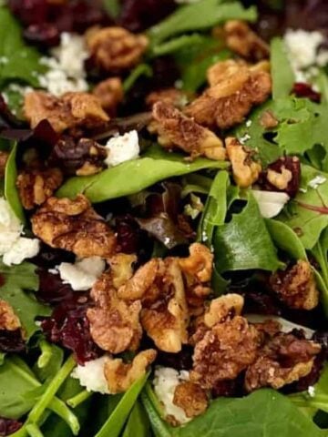 Cranberry Walnut Feta Salad