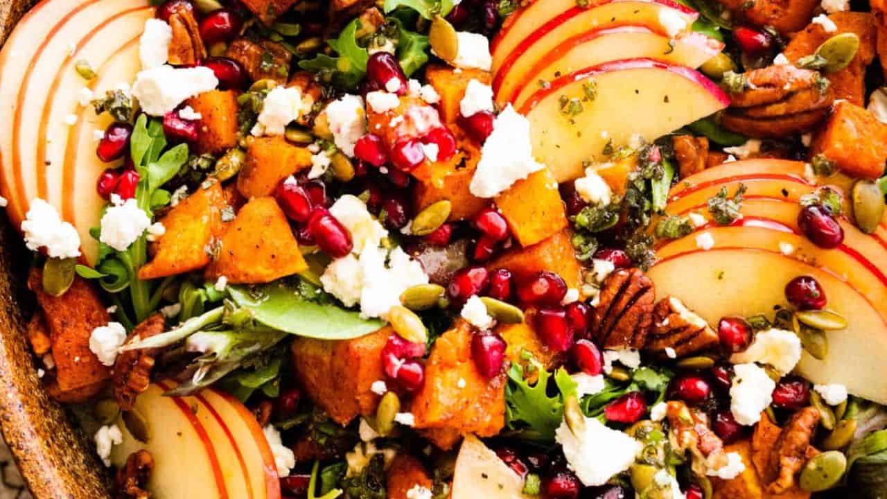 Fall Harvest Salad with Apple and Butternut Squash