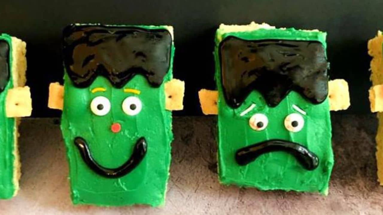 Frankenstein Rice Krispie Treats