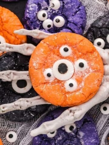 Halloween Crinkle Cookies