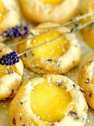 Lavender Lemon Curd Cookies