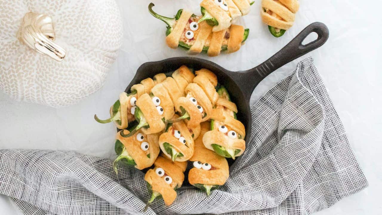 Mummy Jalapeno Poppers