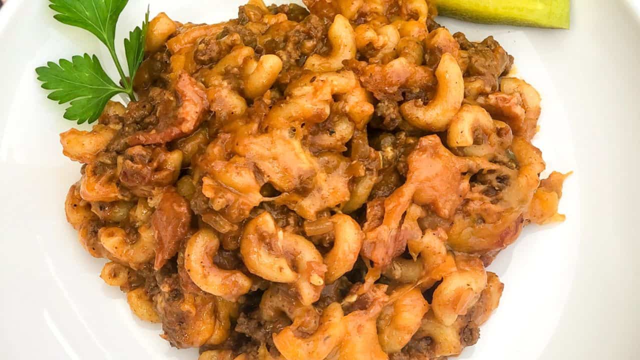 Skillet Bacon Cheeseburger Casserole
