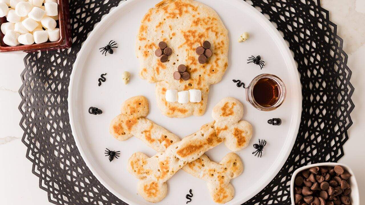Skull and Crossbones Pancakes
