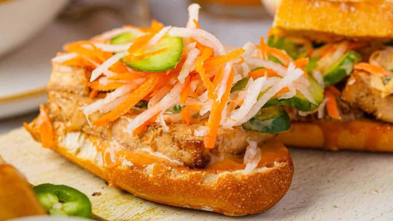 Vegan Banh Mi Recipe (Vietnamese Tofu Sandwich).