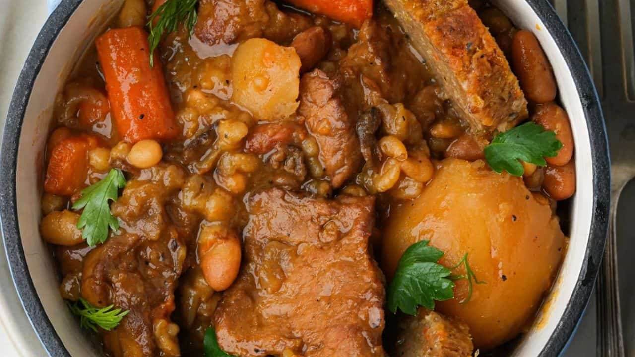 Vegetarian Cholent Recipe.