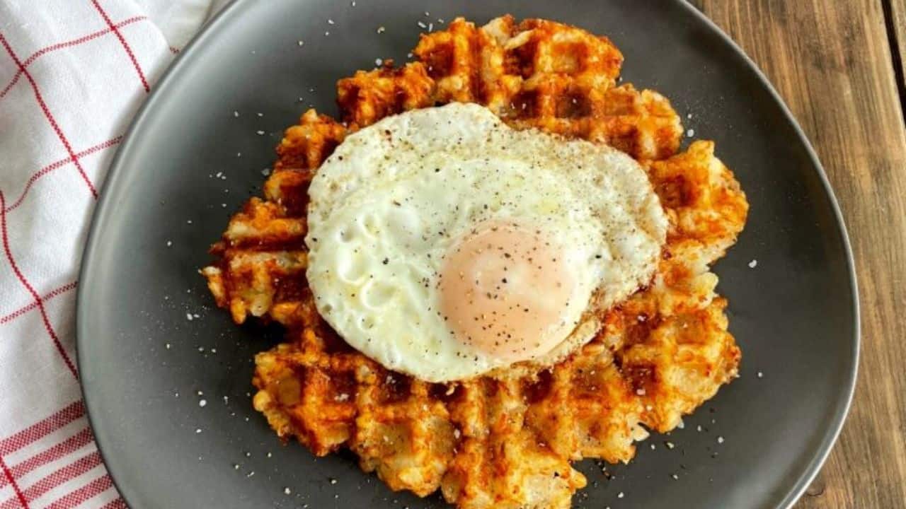 Waffle Iron Tater Tots