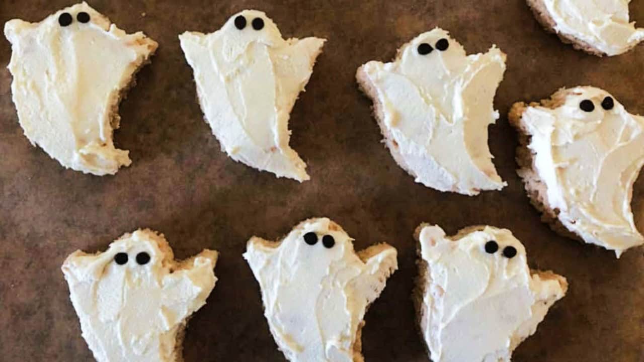 rice krispie ghosts.