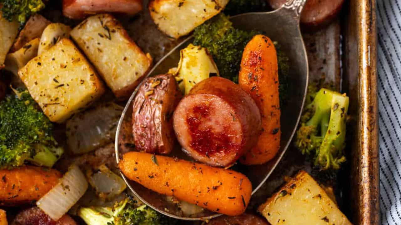 Easy Kielbasa Sheet Pan Dinner