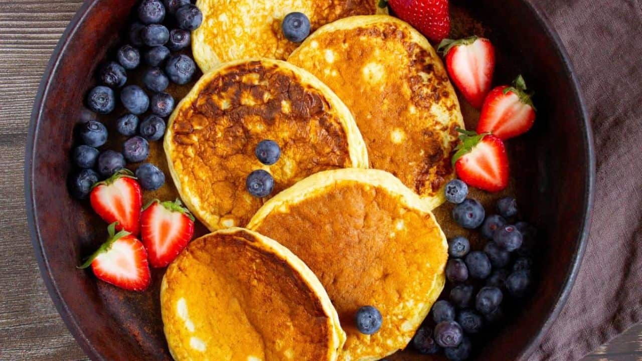 High Protein Cottage Cheese Pancakes