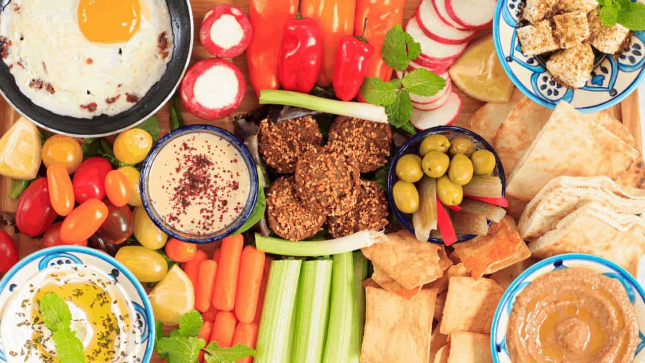 Mediterranean brunch platter