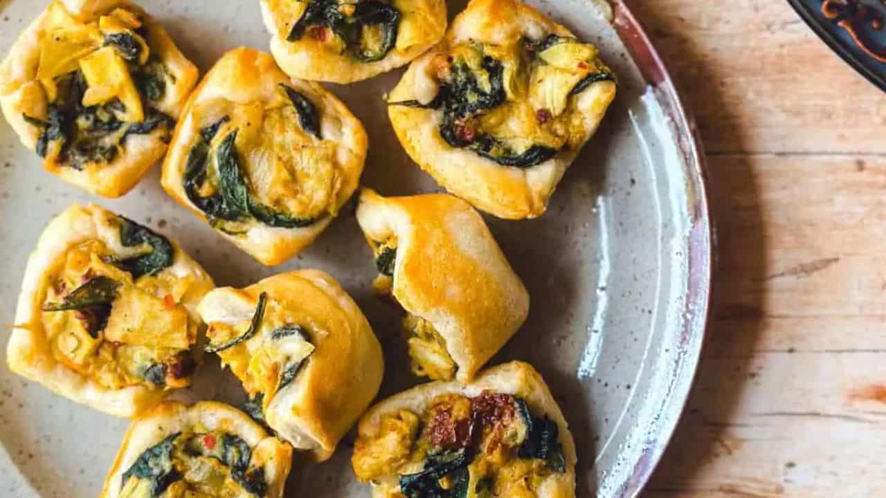 Spinach and Artichoke Bites