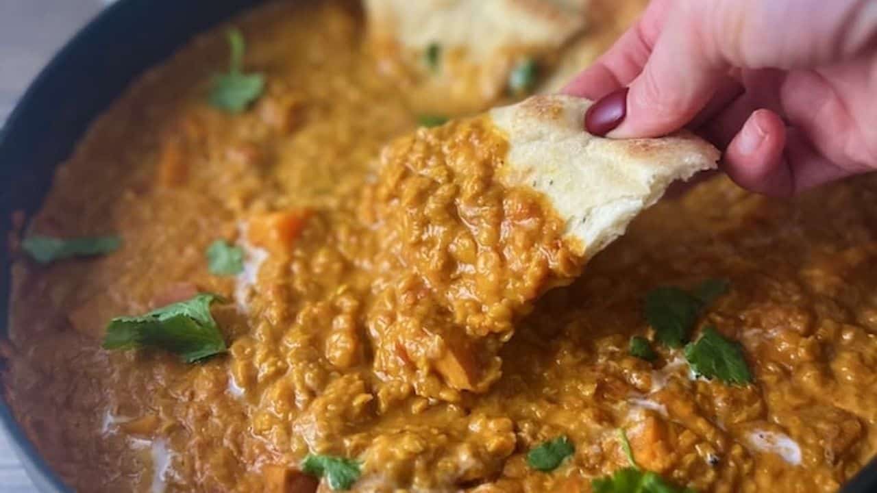 Vegan Red Lentil Sweet Potato Curry