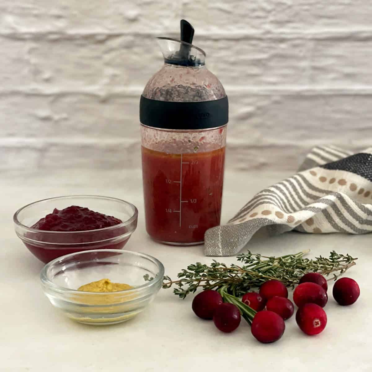 homemade cranberry sauce salad dressing.
