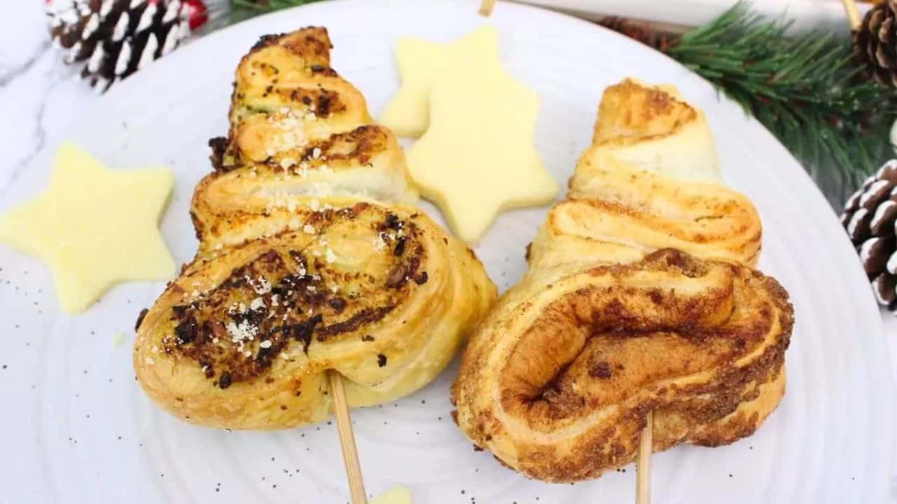 Air Fryer Mini Puff Pastry Christmas Trees