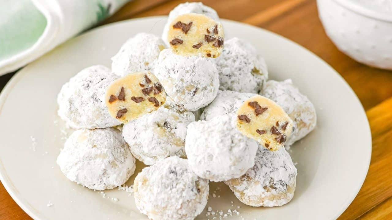 Chocolate Chip Snowball Cookies