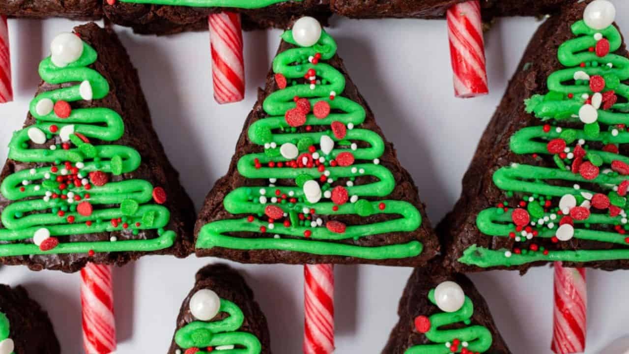 Christmas Tree Brownies
