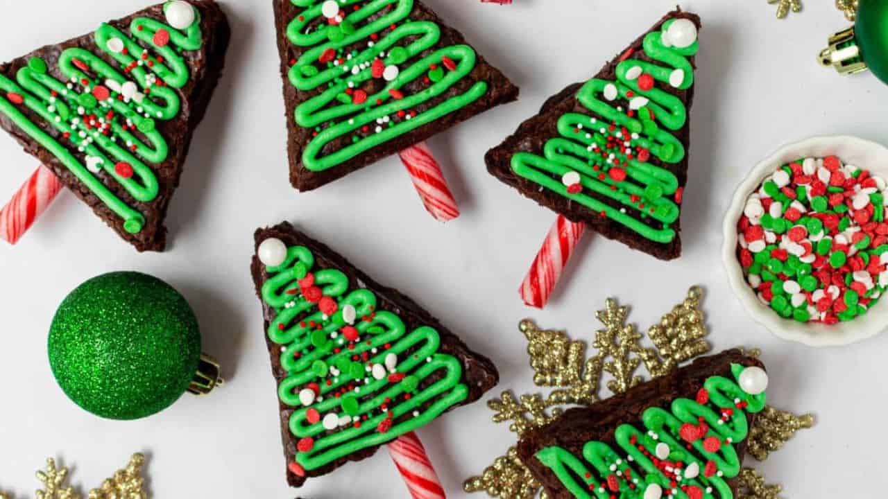 Christmas Tree Brownies