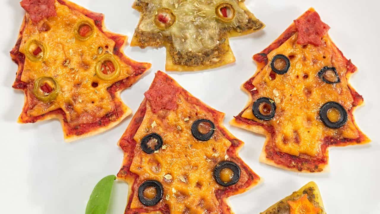 Christmas Tree Pizzas