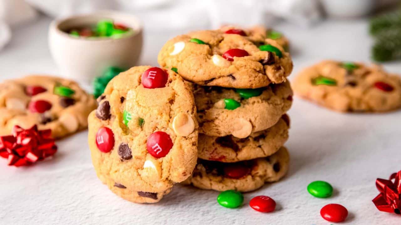 Loaded Christmas Chocolate Chip Cookies