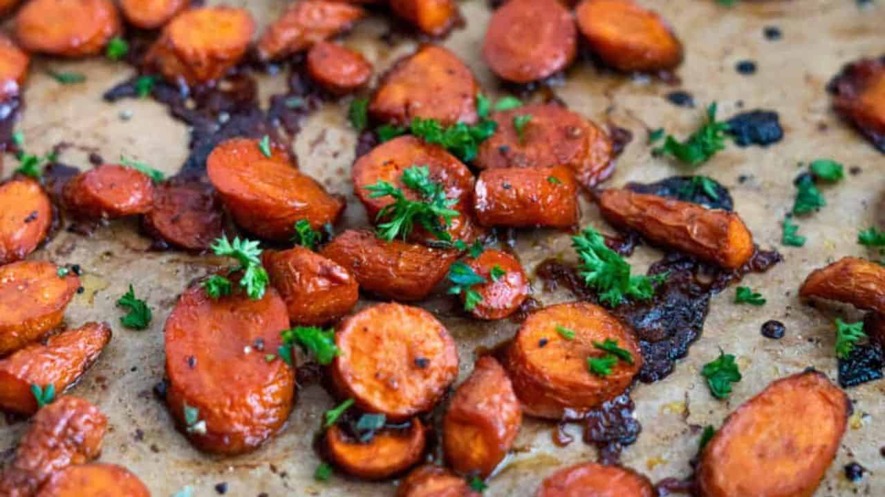 Maple Ginger Glazed Carrots
