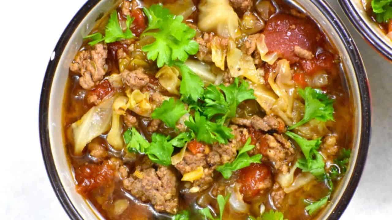 Meaty Cabbage Soup