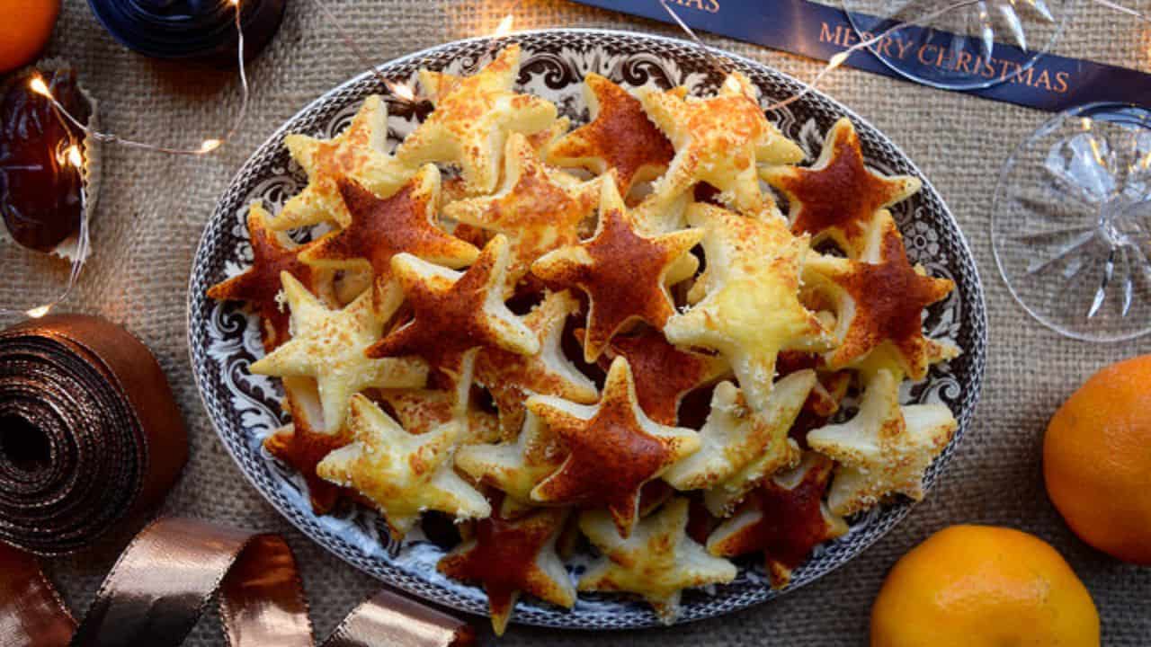 Parmesan and Paprika Cocktail Stars