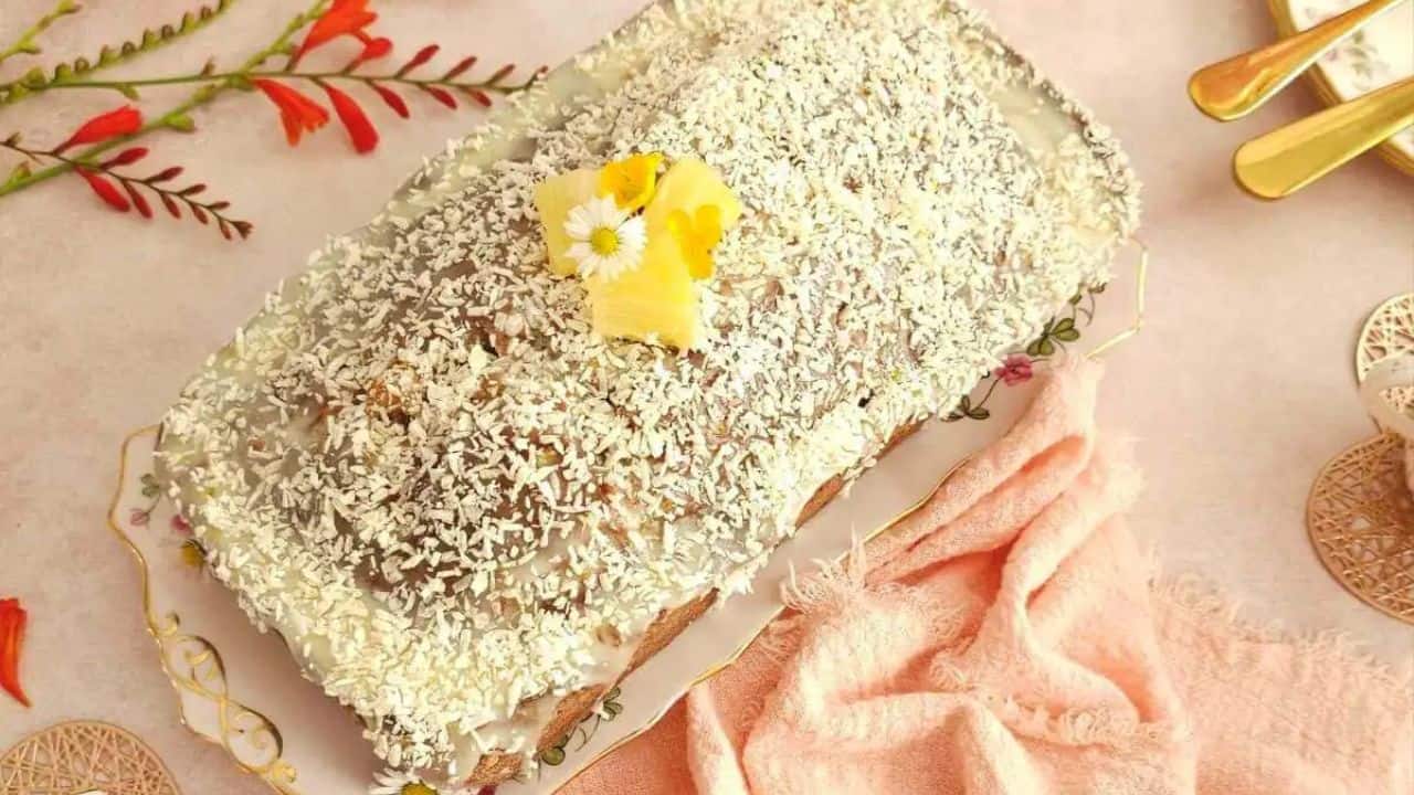 Pineapple Coconut Tropical Banana Bread