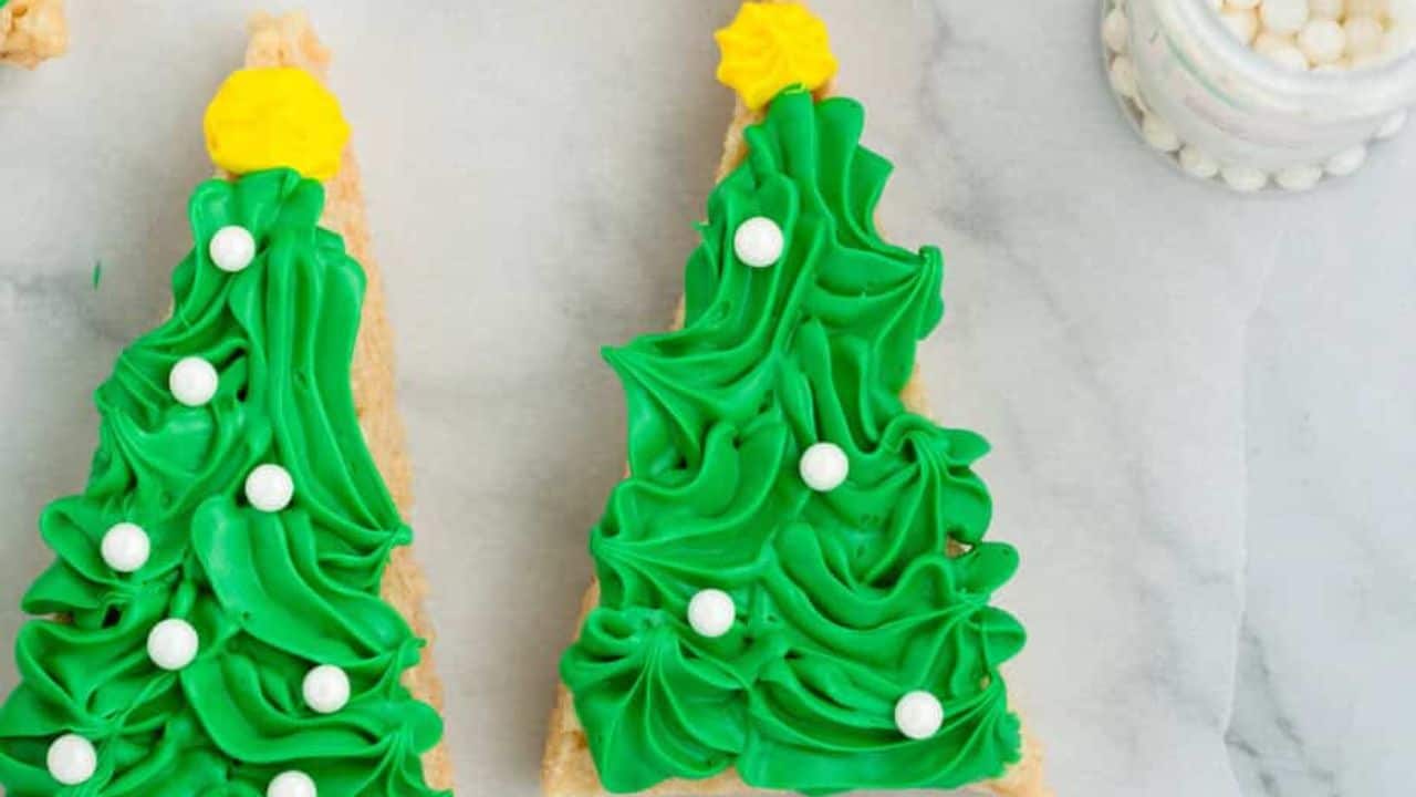 Rice Krispie Treat Christmas Tree Recipe