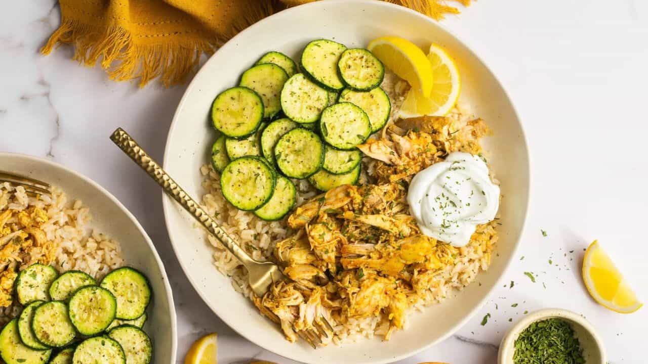 Slow Cooker Chicken Shawarma