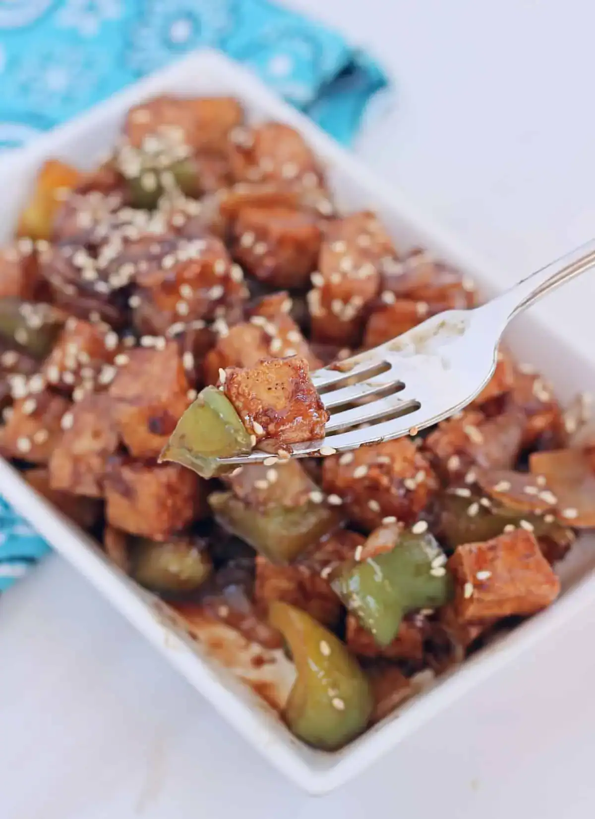 spicy fried tofu